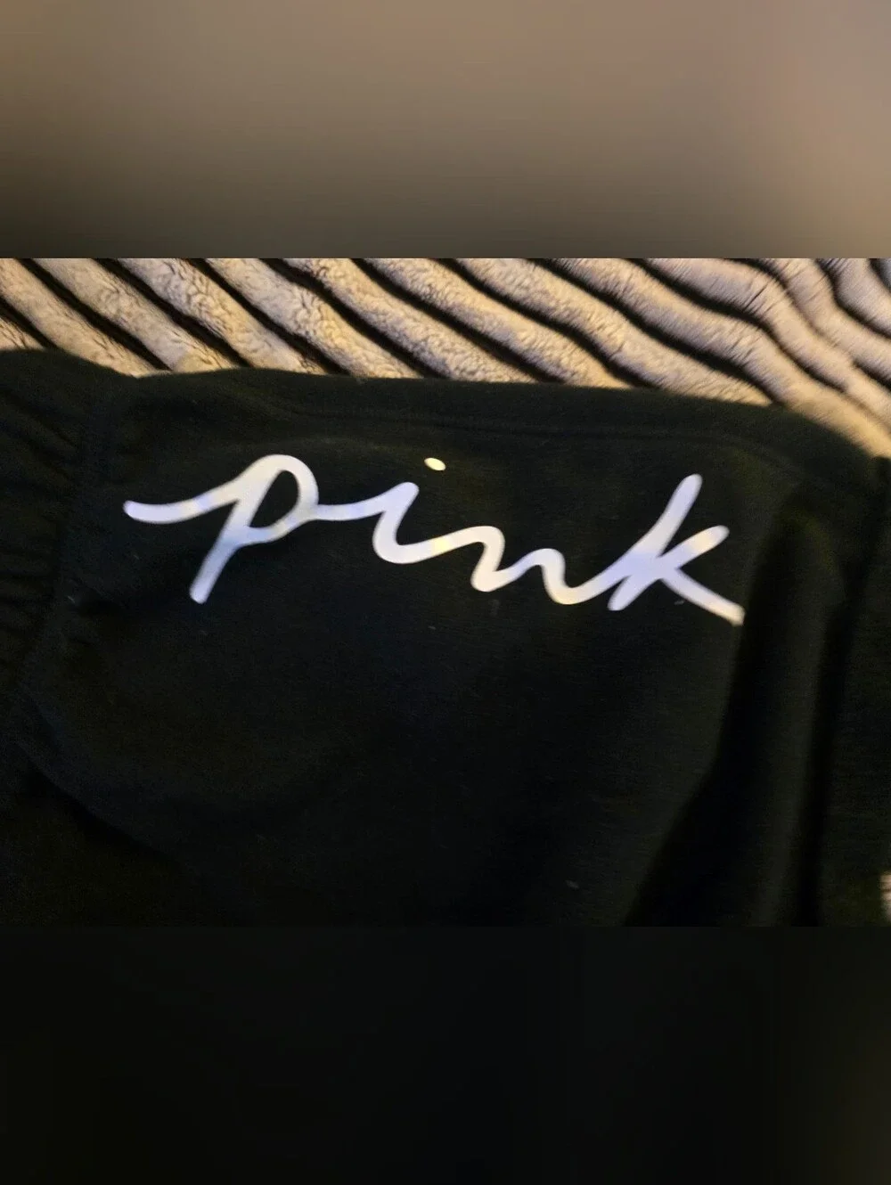 PINK VS (Set Of 2) Logo Lounge Shorts In Light Gray & Black